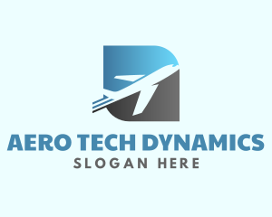 Plane Aeronautics Pilot Flight logo design