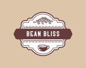 Coffee Bean Cup Cafe logo design