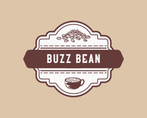 Coffee Bean Cup Cafe logo design