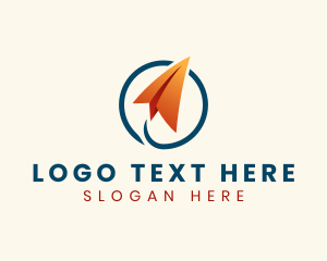 Paper Plane Logistics Courier logo