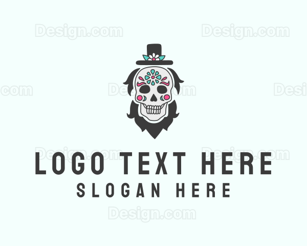 Hat Skull Man Logo