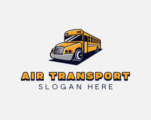 School Bus Vehicle logo design