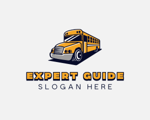 School Bus Vehicle logo design