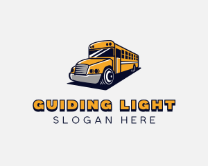 School Bus Vehicle logo design