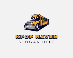 School Bus Vehicle logo design