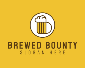 Beer Mug Letter B logo