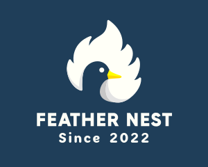 Feather Duck Beak logo