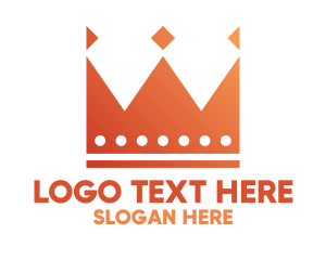 Reign - Gradient Crown Monarch logo design