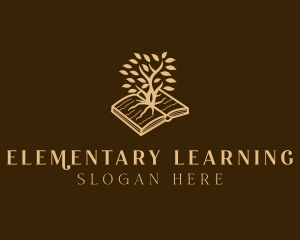 Learning Book Tree logo design