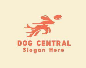 Frisbee Pet Dog logo design