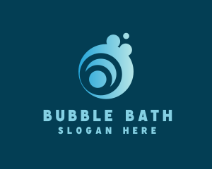 Water Sanitation Bubbles logo design