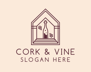 Wine Grapes Chapel logo design