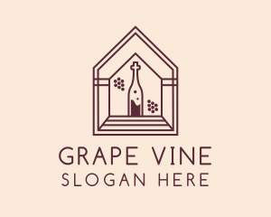 Wine Grapes Chapel logo design