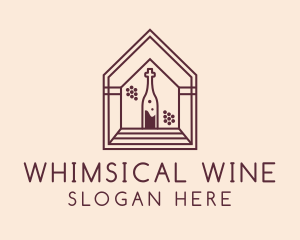 Wine Grapes Chapel logo design