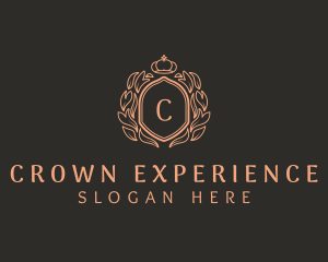 Shield Wreath Crown logo