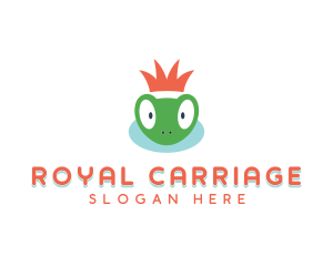 Royal Frog Crown logo design