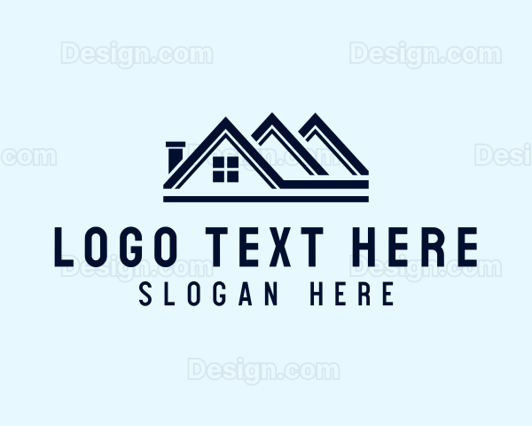 Residential Housing Roof Property Logo