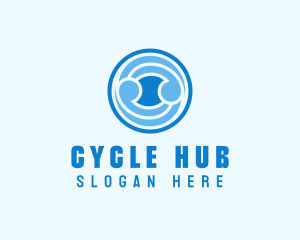 Circle Cycle Spiral logo design