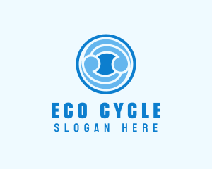 Wave Cycle Spiral logo design