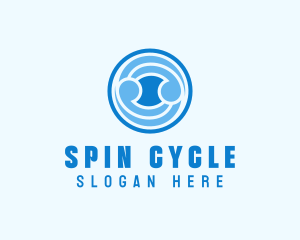 Wave Cycle Spiral logo design