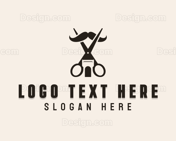 Hairstylist Barber Scissors Logo