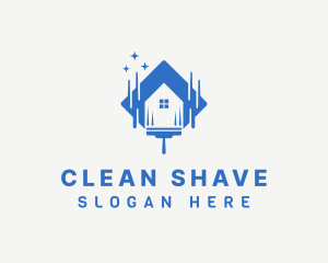 Clean Squeegee Housekeeping logo design