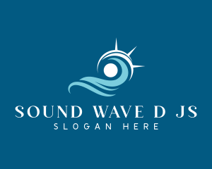 Sea Wave Sun logo design