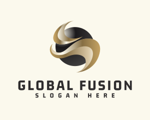 Global Sphere Gradient Business logo design