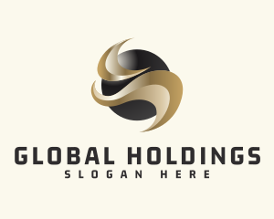 Global Sphere Gradient Business logo design