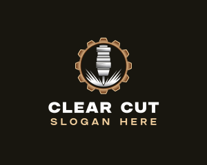 Industrial Milling Machine logo design