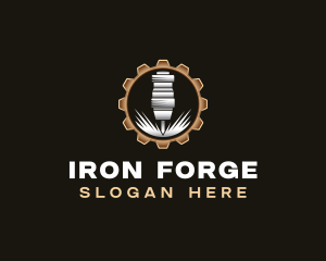 Industrial Milling Machine logo design