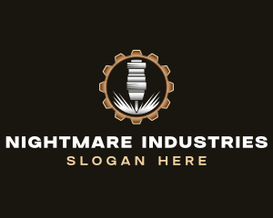 Industrial Milling Machine logo design