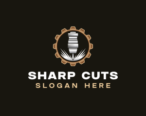 Industrial Milling Machine logo design