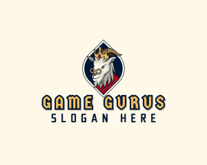 King Goat Gaming logo design