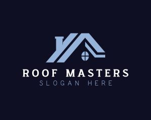 Roofing Repair Construction logo design