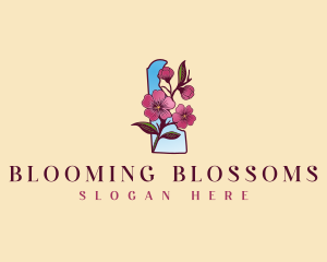 Delaware Flower Blossom logo design