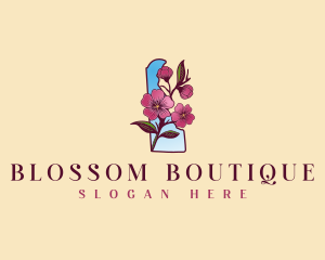 Delaware Flower Blossom logo design