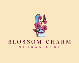 Delaware Flower Blossom logo design