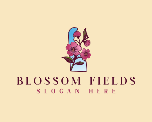 Delaware Flower Blossom logo design