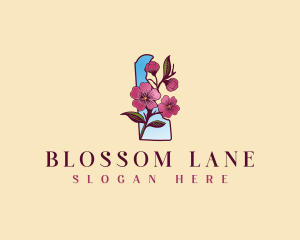 Delaware Flower Blossom logo design