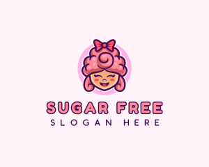 Sugar Cotton Candy Sweet logo design