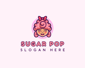 Sugar Cotton Candy Sweet logo design