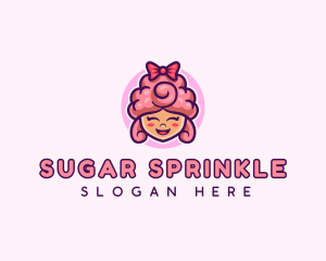 Sugar Cotton Candy Sweet logo design