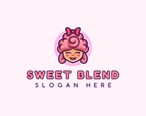 Sugar Cotton Candy Sweet logo design