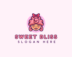 Sugar Cotton Candy Sweet logo design