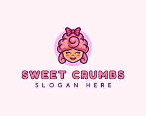 Sugar Cotton Candy Sweet logo design