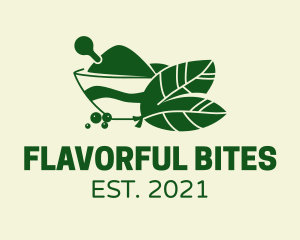 Healthy Cooking Herbs logo design