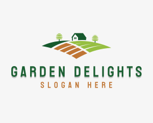 Farm Field Landscaping logo design