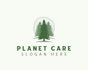 Pine Forest Tree logo