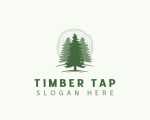 Pine Forest Tree logo design